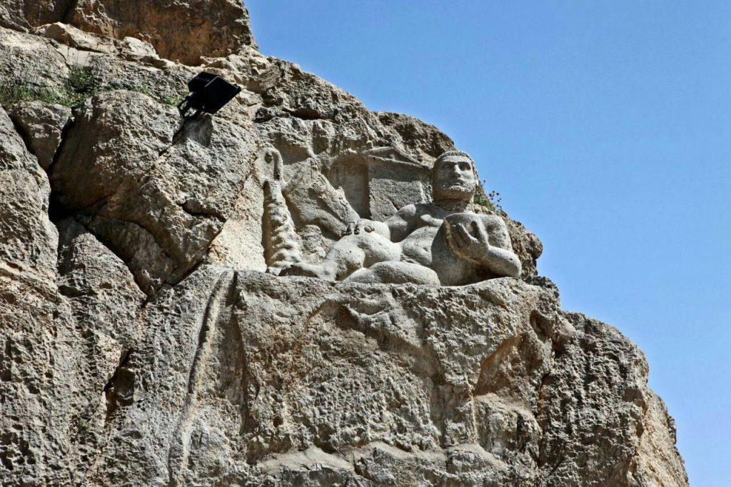 Hercules statue in Iran